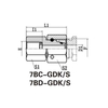 Bsp pressure gauge connectorwith dki sealing ring