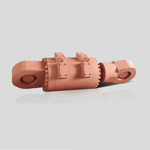 Slag grinding hydraulic cylinder