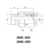 Metric thread with captive seal /metric female 24° cone o-ring sealing