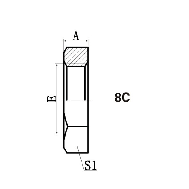 Metric lock nut