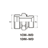 Metric thread withcaptive seal