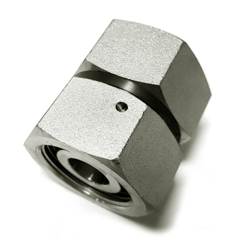 Straight tube adapterswith swivel nut