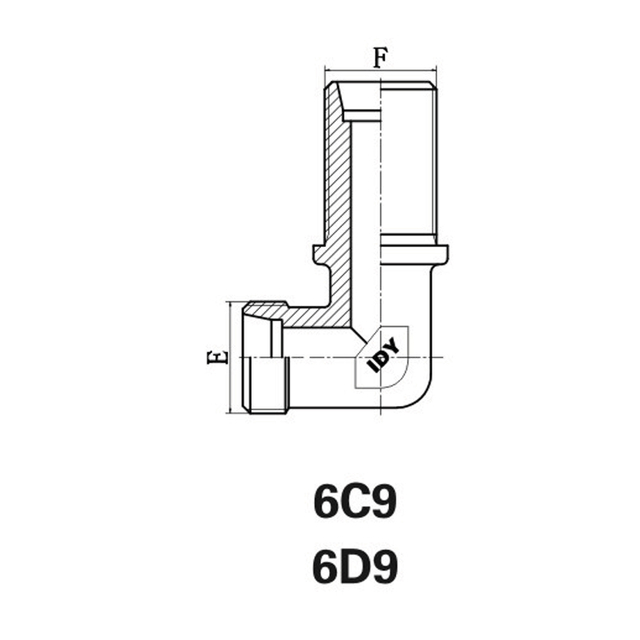 90°Elbow bulkhead fittings