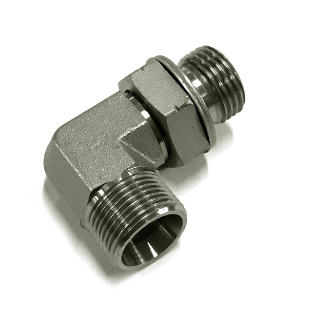 90° Elbow un、unf thread adjustablestud ends with o-ring sealing iso 11926
