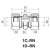 Din 24°Cone Bite Type Straight Adaptors