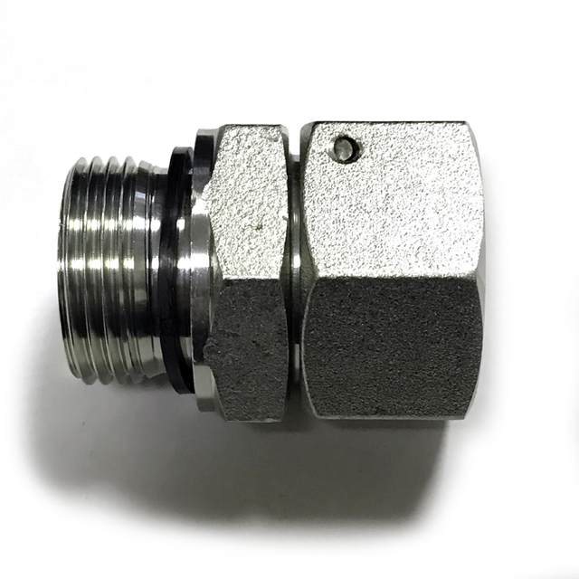 Metric thread with captive seal /metric female 24° cone o-ring sealing
