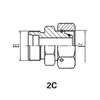 Reducer tube adaptorwith swivel nut