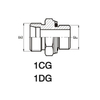 Bspp thread stud endswith o-ring sealing