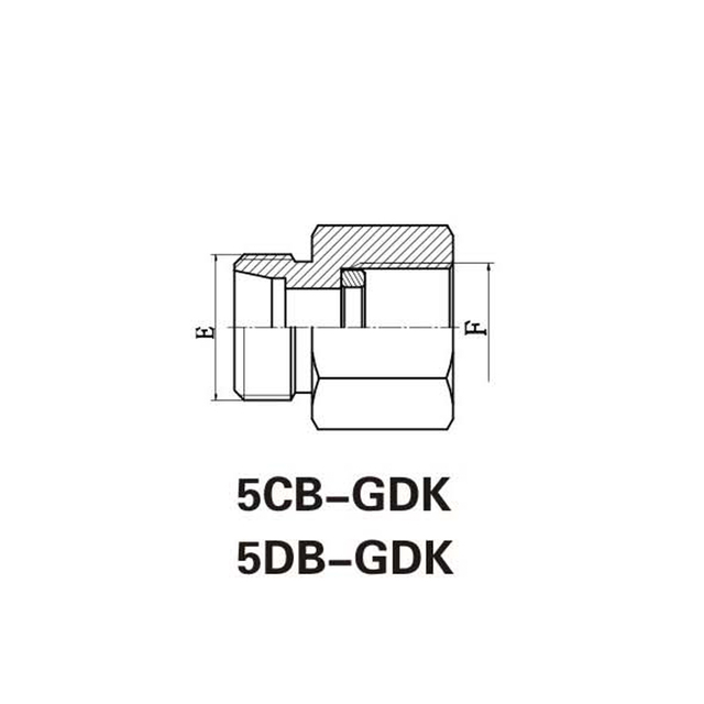 Bsp pressure gauge connectorwith dki sealing ring
